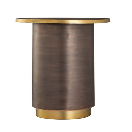 ELK SIGNATURE Accent Table, 18.5 in W, 18.5 in L, 19.25 in H, Metal Top H0895-10490
